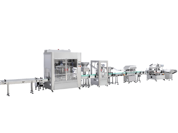 洗衣液自流式灌裝自動旋蓋雙側(cè)貼標(biāo)線